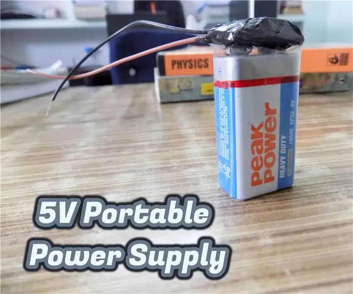 5V Mini Portable Power Supply: 5 Steps (Сүрөттөр менен)