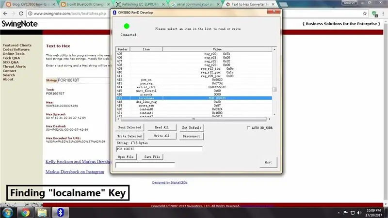 De waarden wijzigen met behulp van OVC3860 Tool