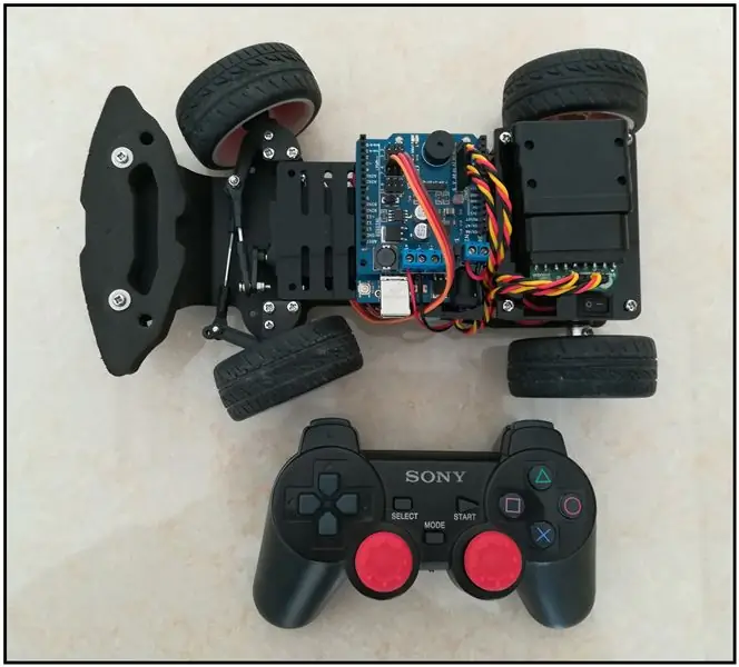 Mobil Robot Kemudi Servo untuk Arduino