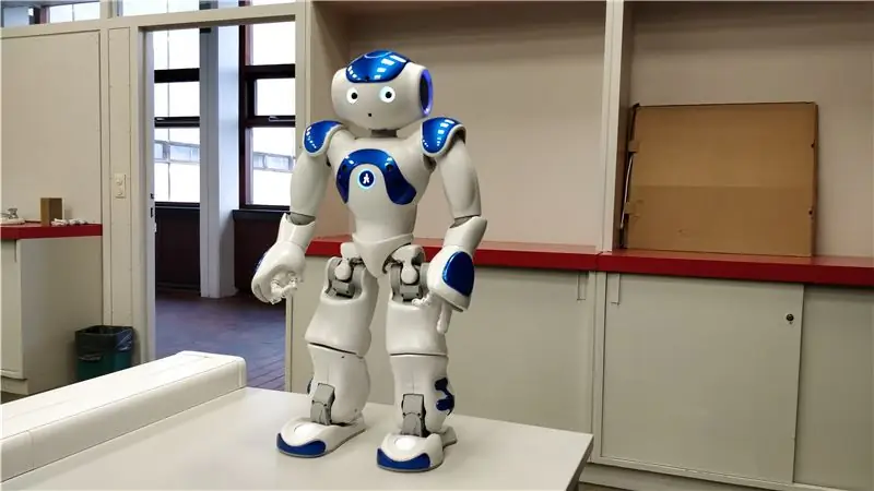 Robot Nao napodobující pohyby pomocí Kinectu