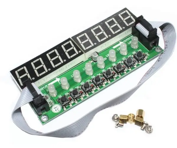 Modulet e ekranit Arduino dhe TM1638 LED: 11 hapa