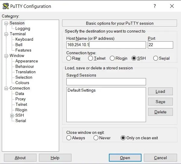 Conexión a su Raspberry Pi