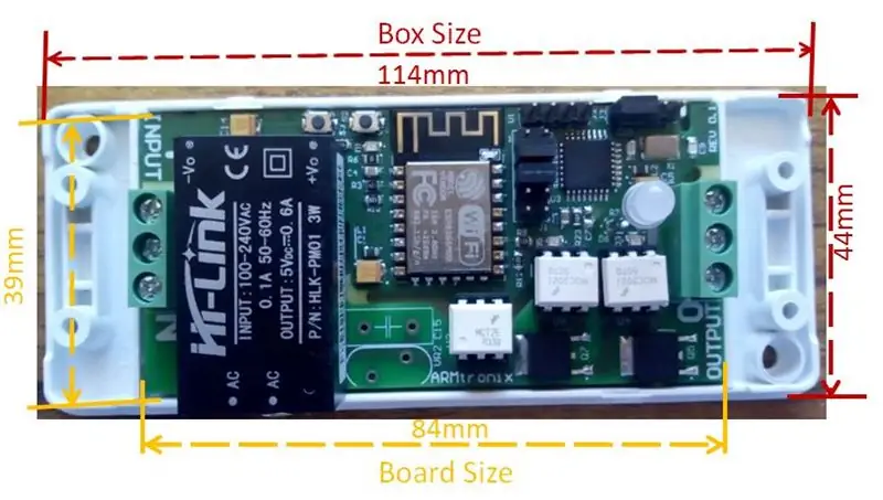 לוח שני דימר Triac Wifi