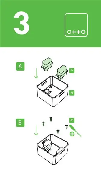 Piestipriniet servos pie korpusa