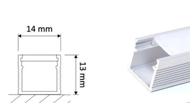 Montage der LEDs und der Aluminiumprofile