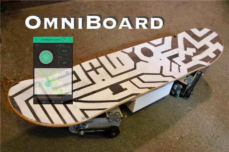 OmniBoard: rullalauta ja Hoverboard -hybridi Bluetooth -ohjauksella