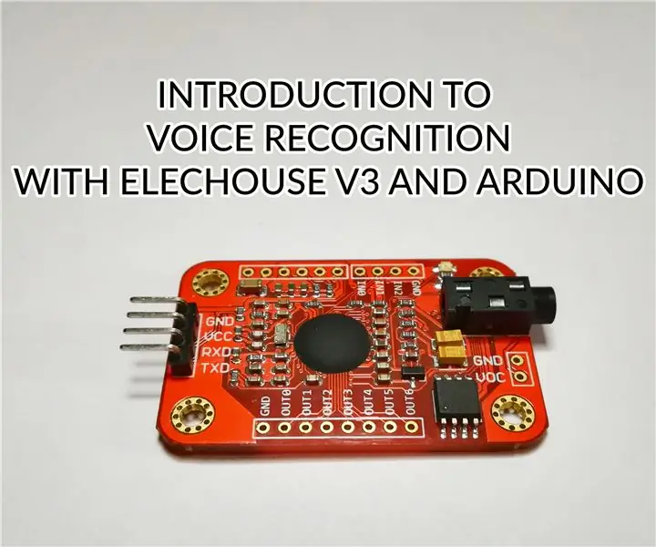 Inleiding tot spraakherkenning met Elechouse V3 en Arduino .: 4 stappe (met foto's)