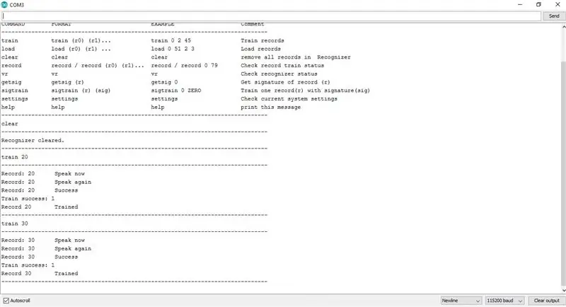 Configuración del código