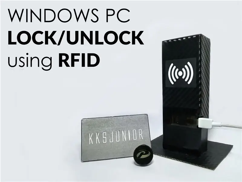 Zaklepanje/odklepanje računalnika Windows z uporabo RFID