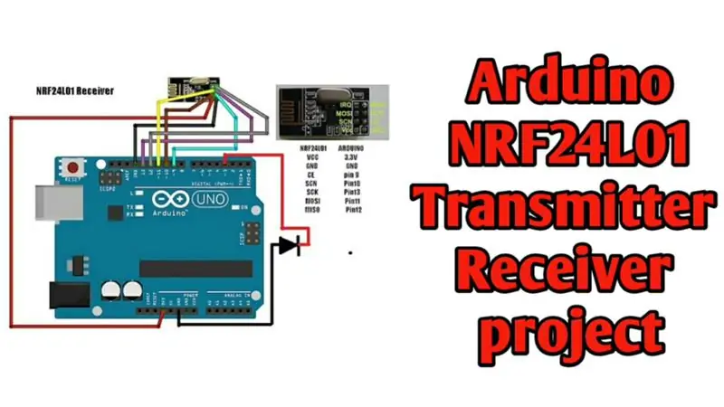 שלט אלחוטי באמצעות מודול NRF24L01 2.4Ghz עם Arduino | Nrf24l01 מקלט משדר 4 ערוצים / 6 ערוצים עבור Quadcopter | מסוק RC | מטוס RC באמצעות Arduino