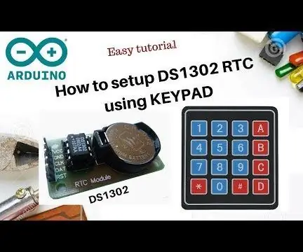 ตั้งค่าโมดูล DS1302 RTC พร้อมปุ่มกด + Arduino + LCD: 3 ขั้นตอน