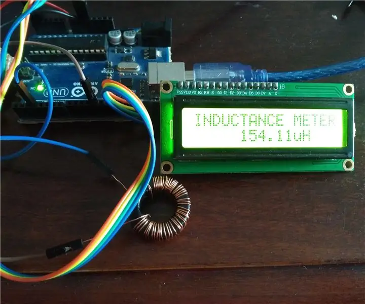 Induktansemåler ved bruk av Arduino: 12 trinn Induktansemåler ved bruk av Arduino: 12 trinn