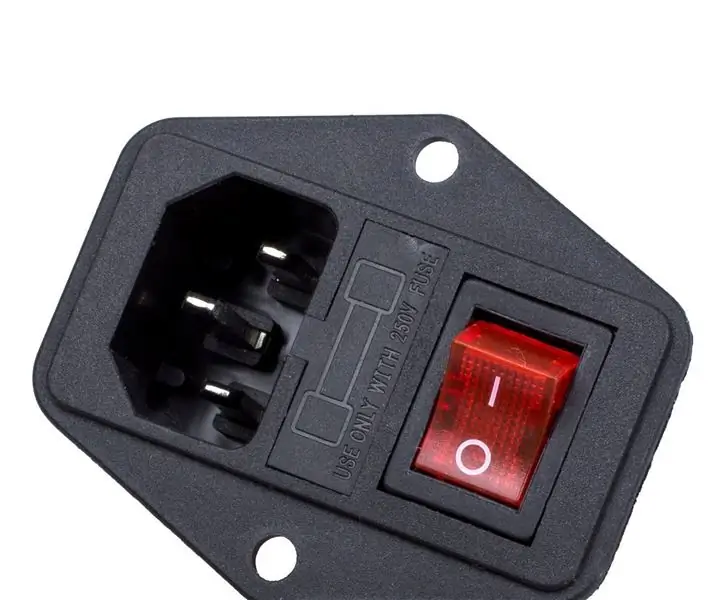 Fused AC AC Power Power Socket: 4 ደረጃዎች (ከስዕሎች ጋር)