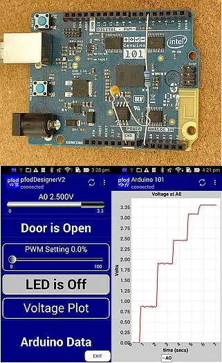 Arduino / Android para iniciantes, sem necessidade de codificação - dados e controle