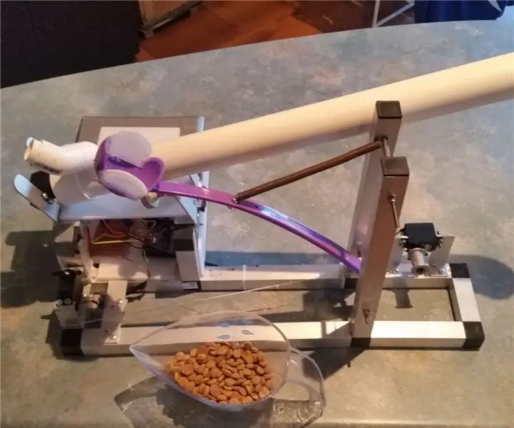 Catapulte automatique pour lancer de la nourriture pour animaux de compagnie (chien, chat, poulet, etc.), lancer des balles et plus encore ! : 4 étapes (avec photos) Catapulte automatique pour lancer de la nourriture pour animaux de compagnie (chien, chat, poulet, etc.), lancer des balles et plus encore ! : 4 étapes (avec photos)