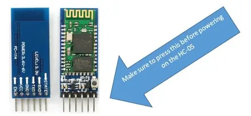 Pas 3: Configuració de l'HC-05 (mestre)