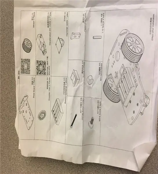 Étape 4: Construisez la base de la voiture RC Suivez les instructions sur les images de cette étape