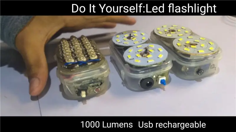 DIY LED FLASHLIGHT (SUPER BRIGHT): 12 stappe (met foto's)