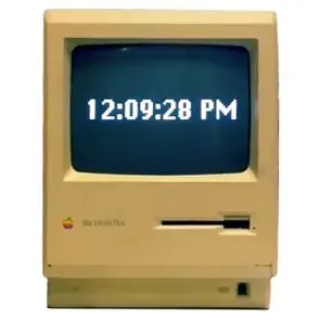 Mac Plus óra