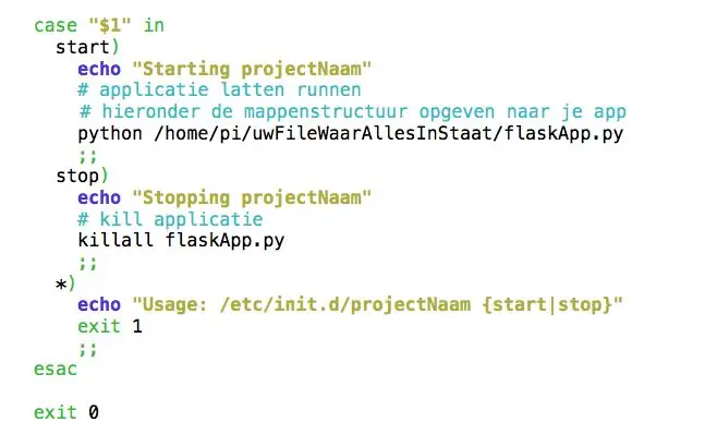 Zorg Dat De Scripts ni ishga tushiring Van De Raspberry Pi