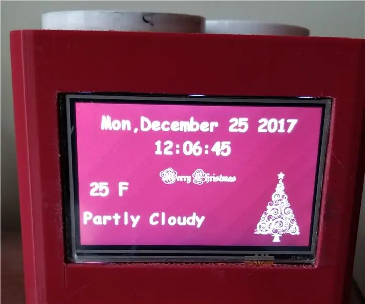 Rellotge meteorològic Raspi-Nextion: 7 passos