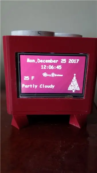 Meteorologické hodiny Raspi-Nextion