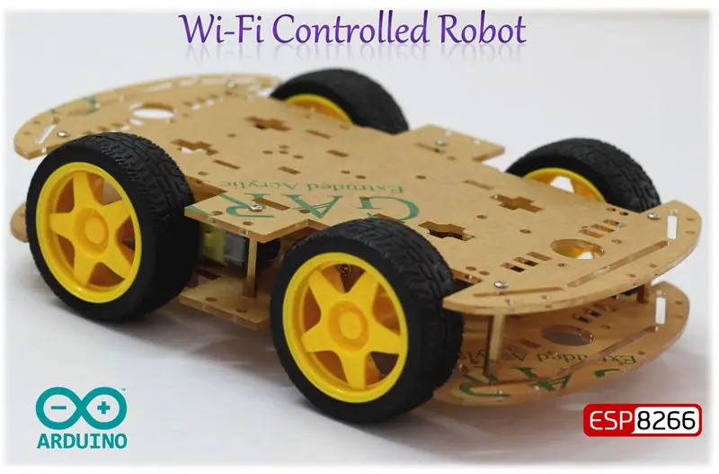 Wi-Fi-gestuurde 4-wielige robot