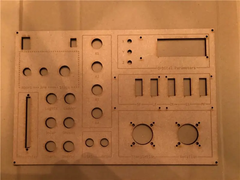 მიღების Faceplate Lasercut