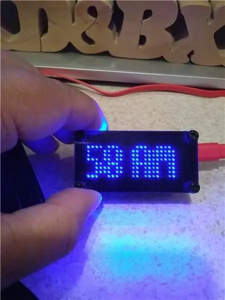 Project 1: isang Simpleng LED Matrix NTP Clock Na May Alinman sa Orasan ng Militar o Display ng AMPM