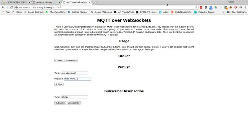 Projet 3: un panneau de message mobile simple utilisant MQTT