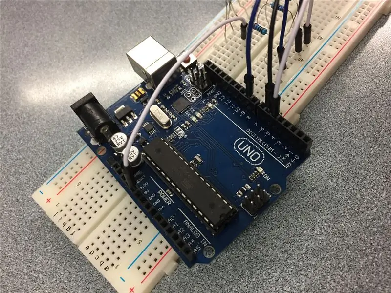 Cablatge de l'Arduino UNO