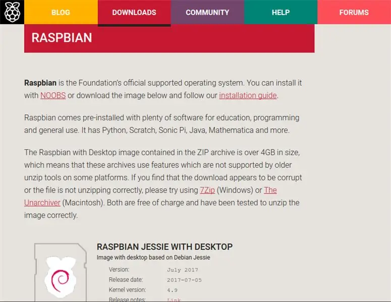 A Raspbian telepítése