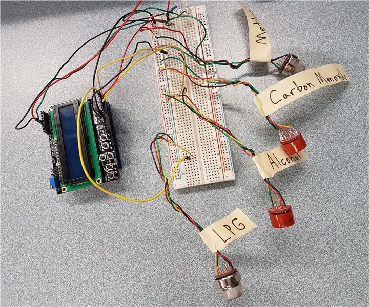 Arduino газ сенсоры: 5 қадам