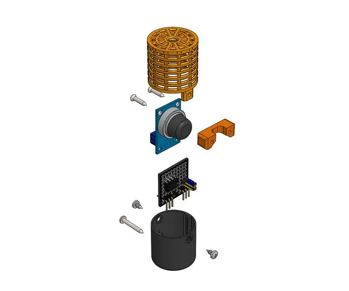 IOT123 - ASIMIMÁLNY SENZOR: MQ2: 4 kroky