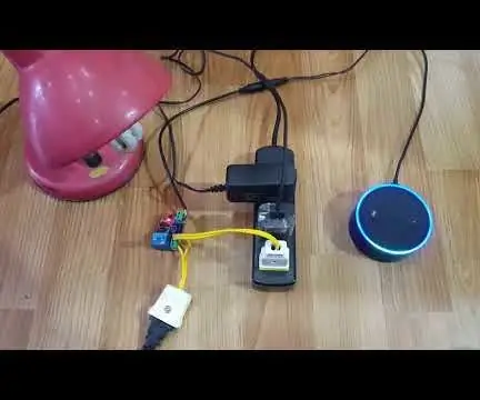 Alexa Echo + ESP 8266 = Smart strømstik: 4 trin (med billeder)