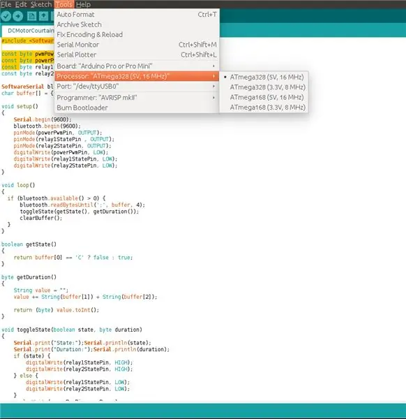 De Arduino-code