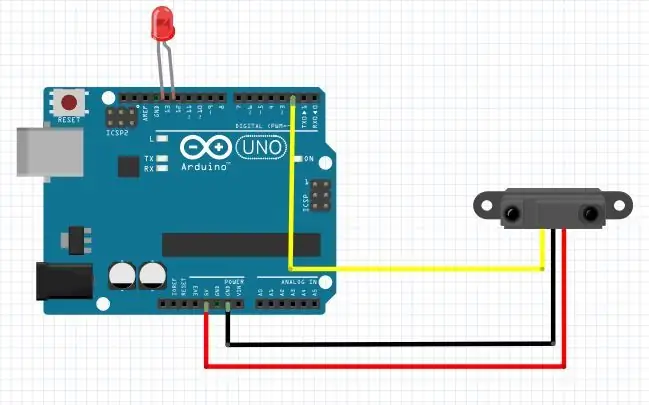 Toets die sensor