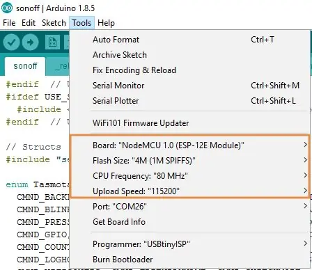 সঠিক NodeMCU বোর্ড নির্বাচন করুন