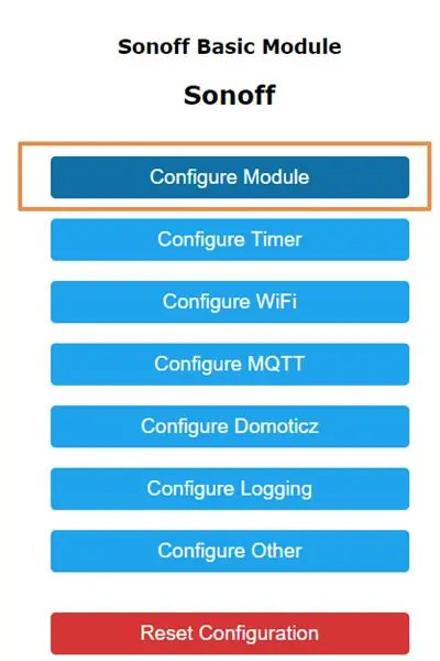 ESP8266 lövhələri üçün konfiqurasiya