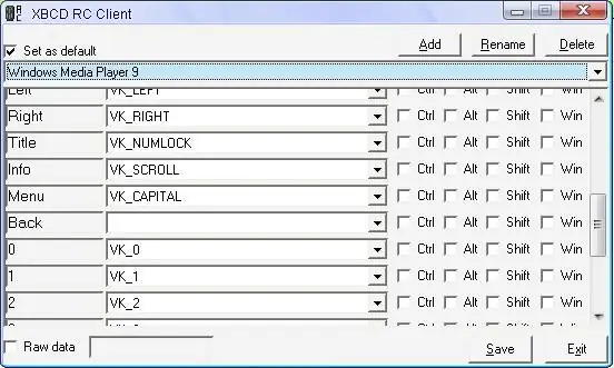 Software til DVD -fjernbetjeningen