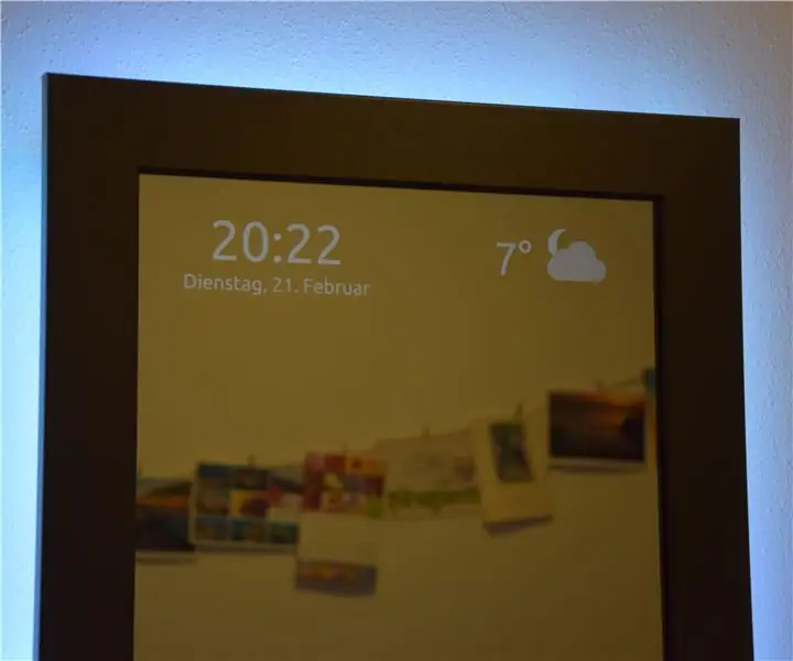 Smart Mirror deur Raspberry Pi: 5 stappe (met foto's)