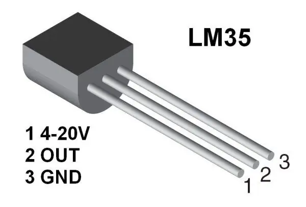 Apie LM35 jutiklį