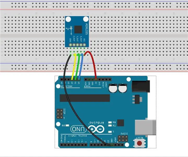 ADXL345 การใช้ Arduino Uno R3: 5 ขั้นตอน