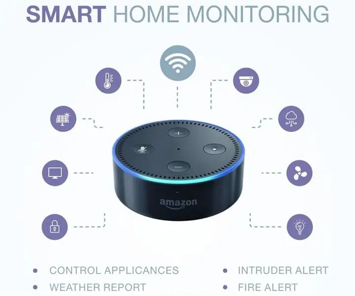 Monitoratge intel·ligent de casa mitjançant Alexa i Arduino: 9 passos (amb imatges)