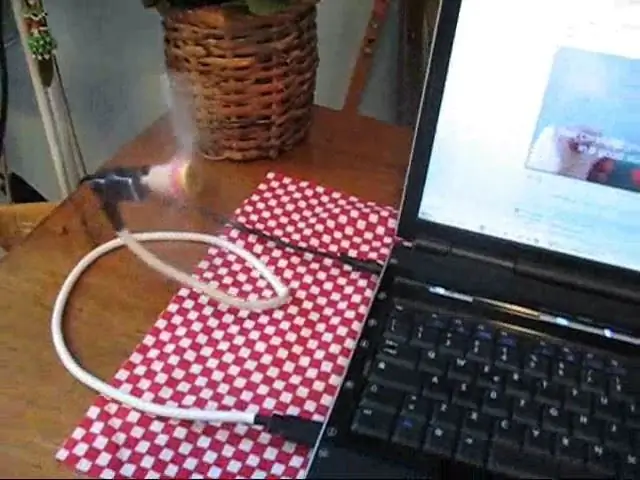 USB chladicí ventilátor (z rozbité jednotky): 8 kroků