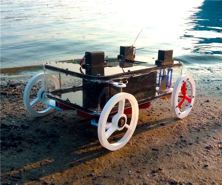 Arduino RC Amphibious Rover: 39 ขั้นตอน (พร้อมรูปภาพ)