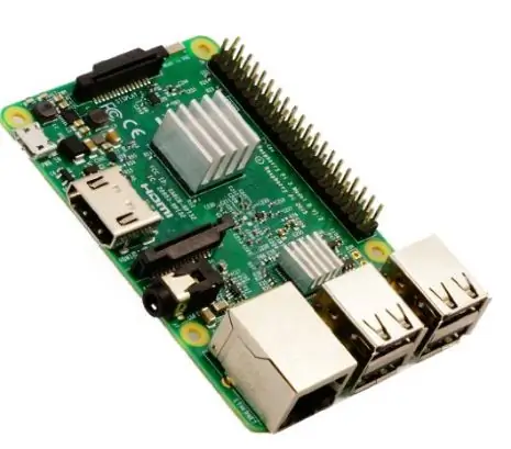 Potrebný spotrebný materiál: Raspberry Pi 3 Model B