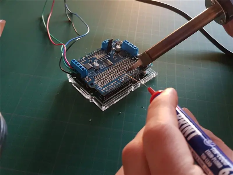 Soldeer Je Adafruit Motor Shield Op Je Arduino