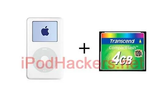 Convierta su iPod de cuarta generación para usar memoria flash: 6 pasos (con imágenes)