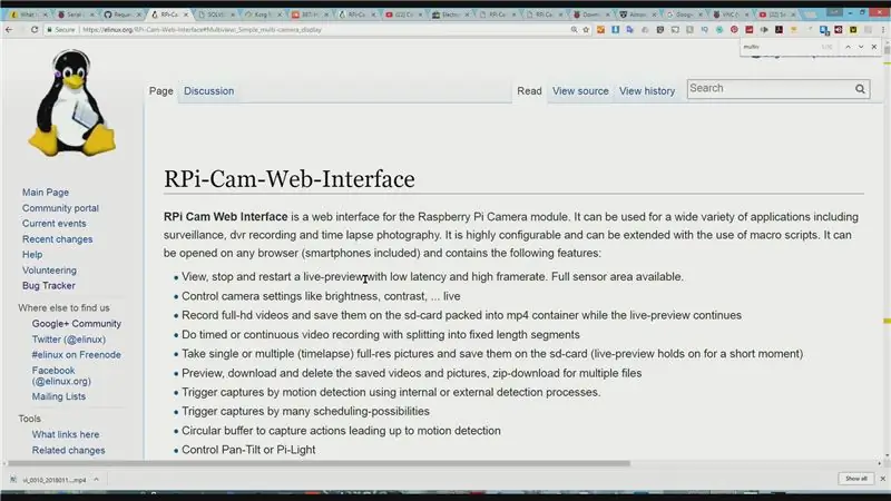 Installazione dell'interfaccia web di RPi Cam